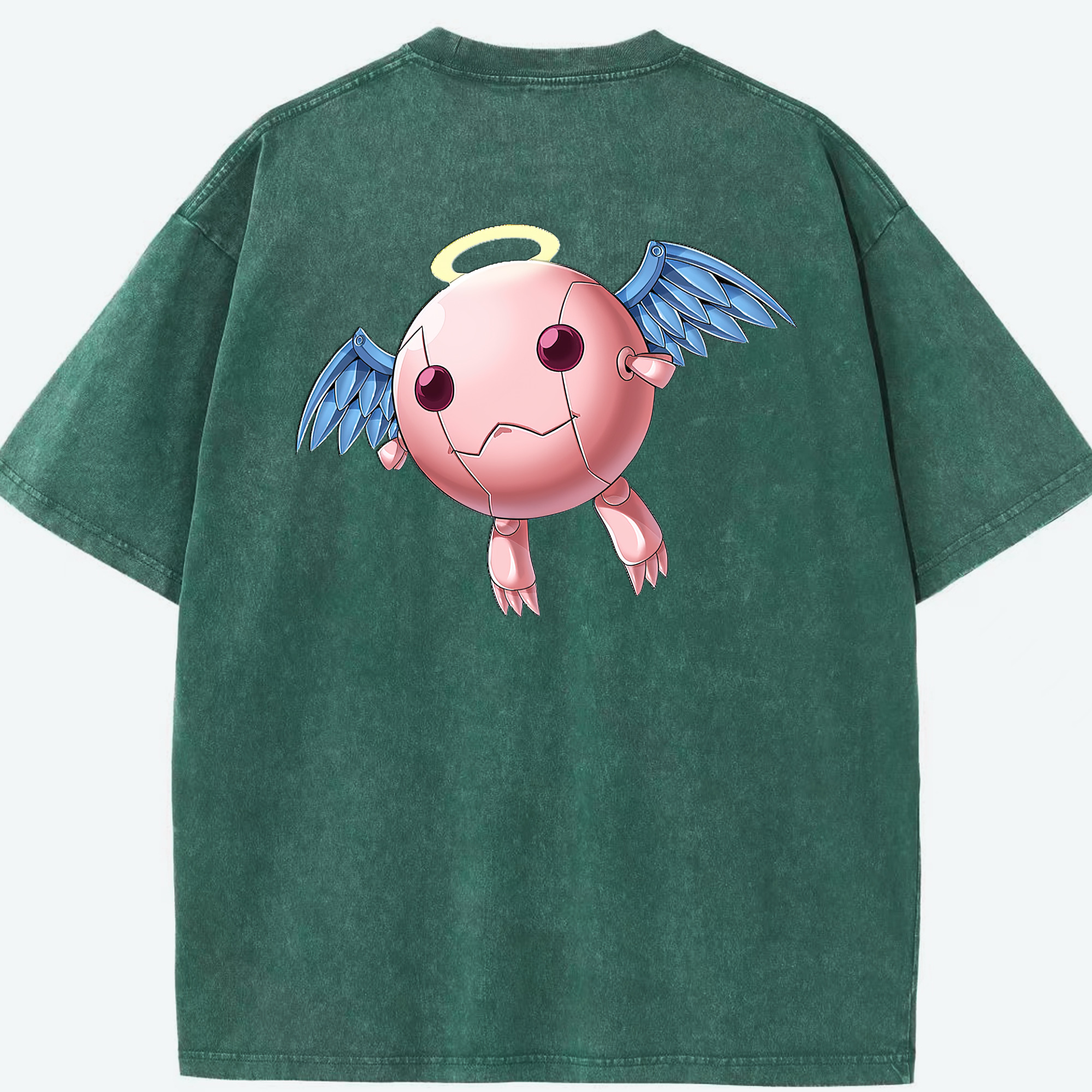 （画像用） 遊☆戯☆王 Yu-Gi-Oh! 綿100% ヴィンテージ風 半袖Tシャツ（背面プリント）